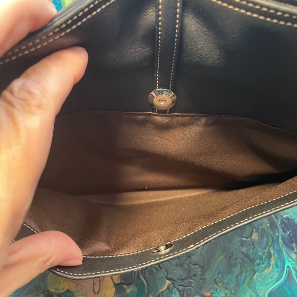 Coach Hampton Clip Lock Black Leather Shoulder Bag - Picture 14 of 16